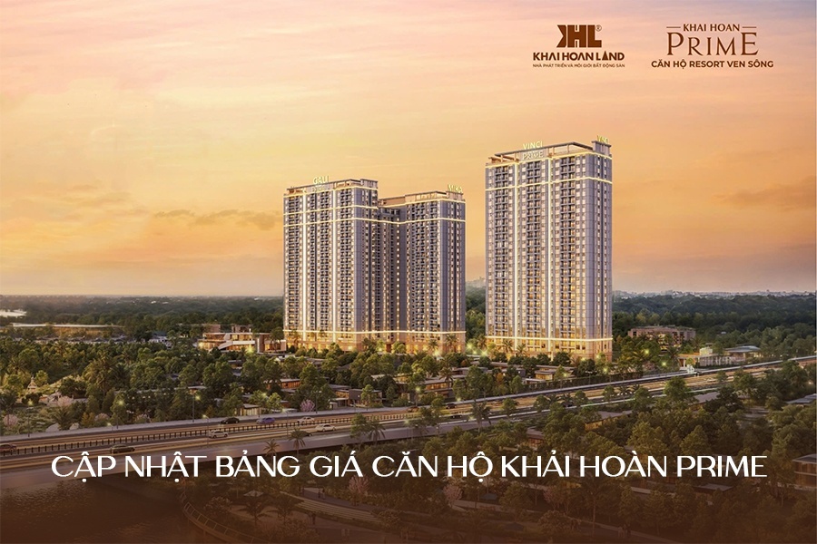 Banner bảng giá căn hộ Khải Hoàn Prime